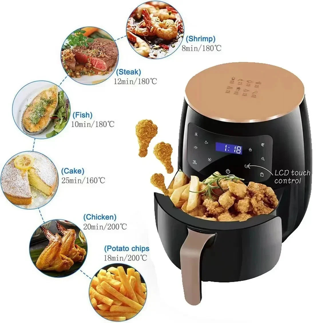 Niko 6L Multifunctional Air Fryer